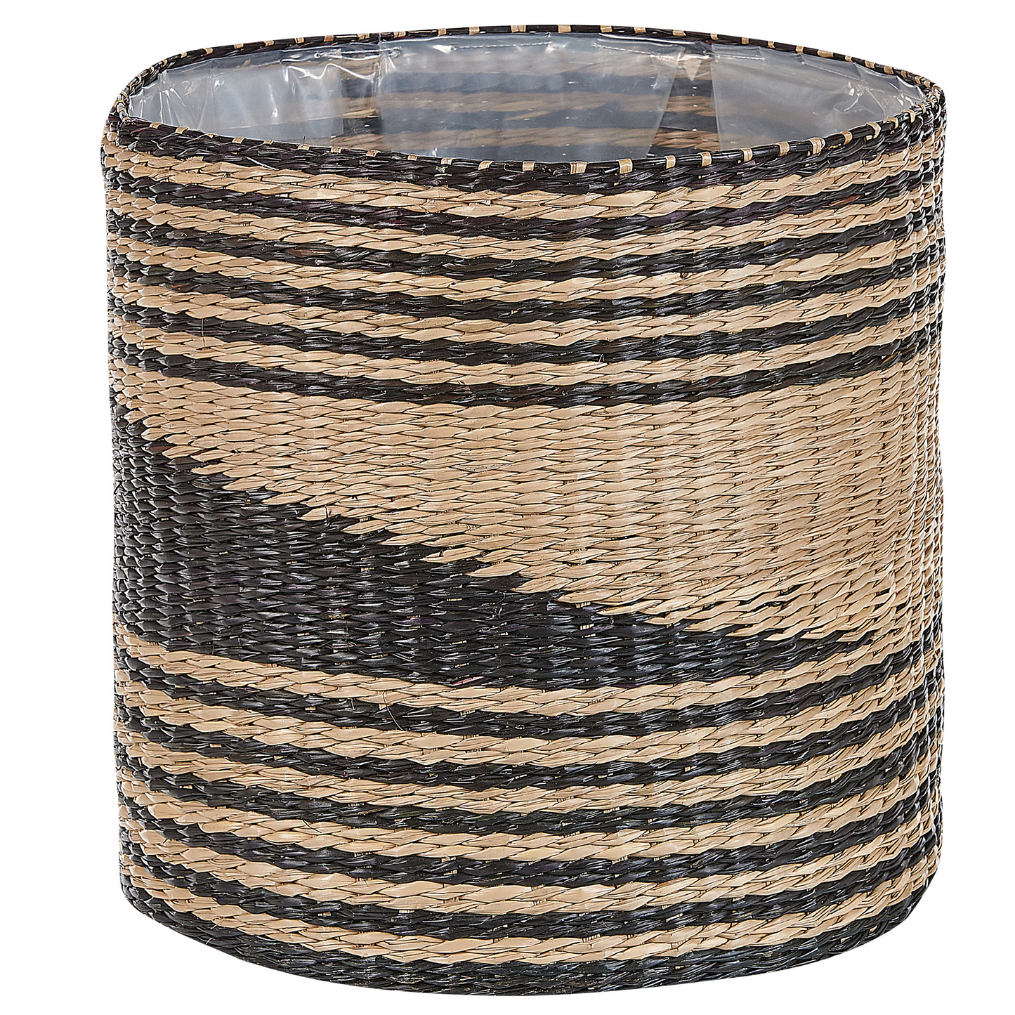 Boho Seagrass Plant Basket Set of 3 With Linings