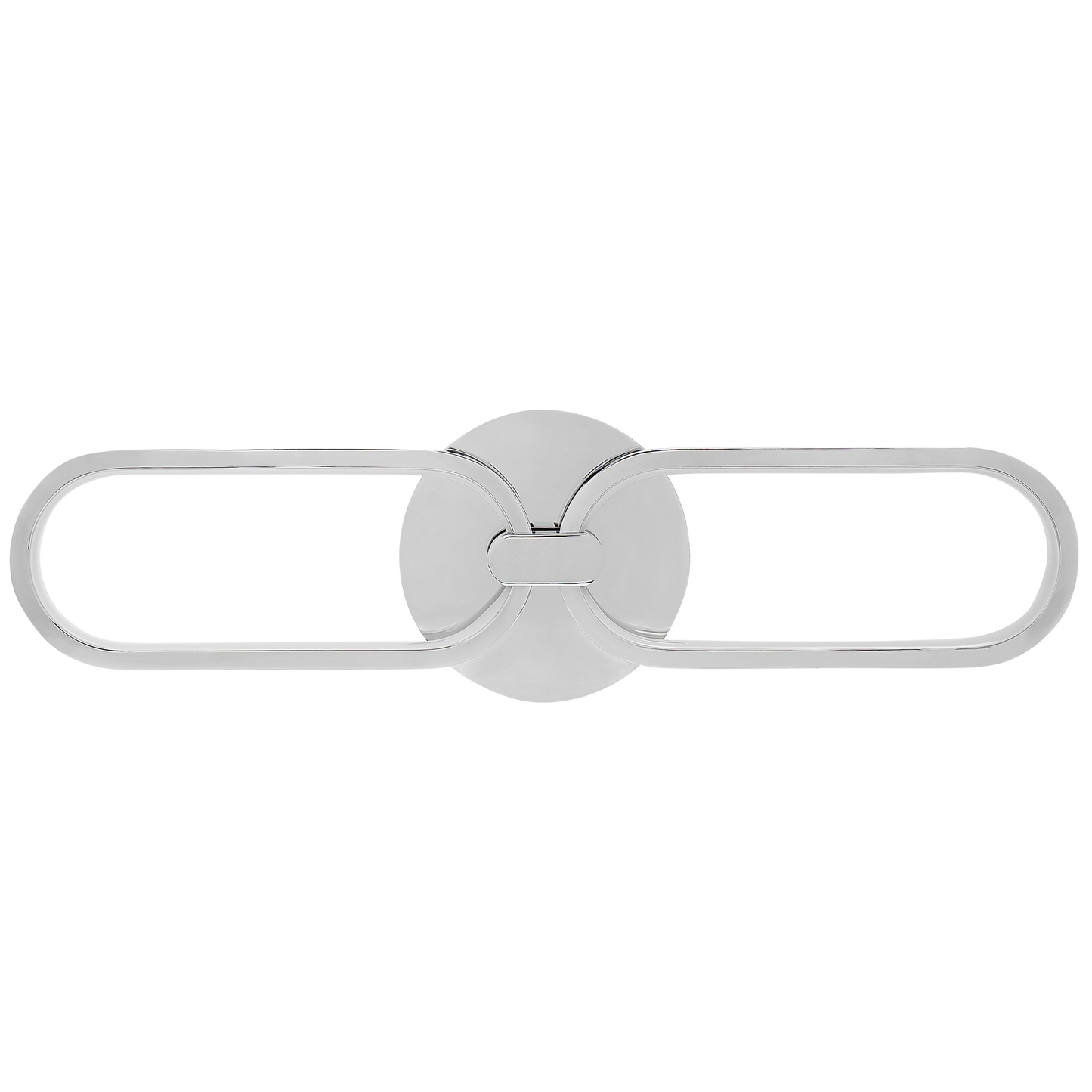 Wall LED Lamp Silver Chain Link Warm White Accent Lighting