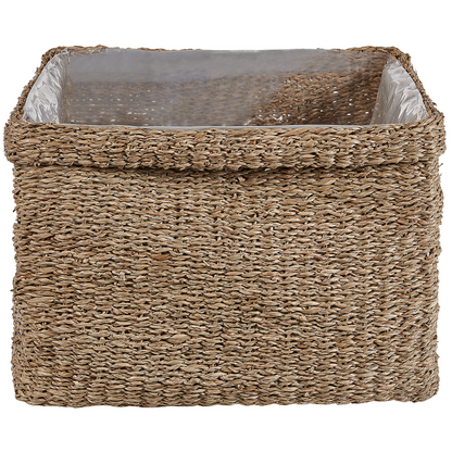Natural Seagrass Planter Set Of 3 23 x 34, 27 x 36, 30 x 45cm