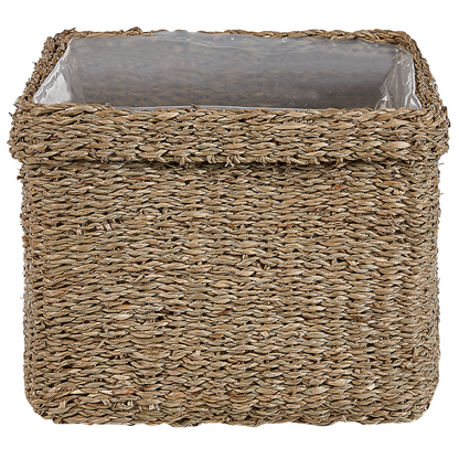Natural Seagrass Planter Set Of 3 23 x 34, 27 x 36, 30 x 45cm