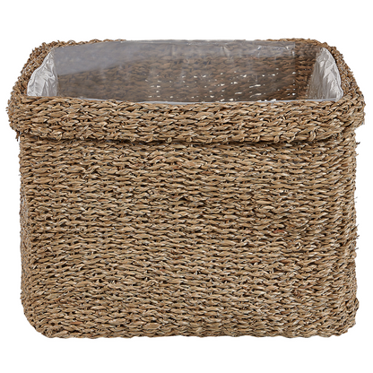 Natural Seagrass Planter Set Of 3 23 x 34, 27 x 36, 30 x 45cm