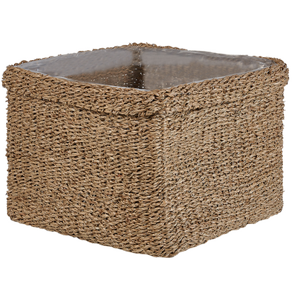 Natural Seagrass Planter Set Of 3 23 x 34, 27 x 36, 30 x 45cm