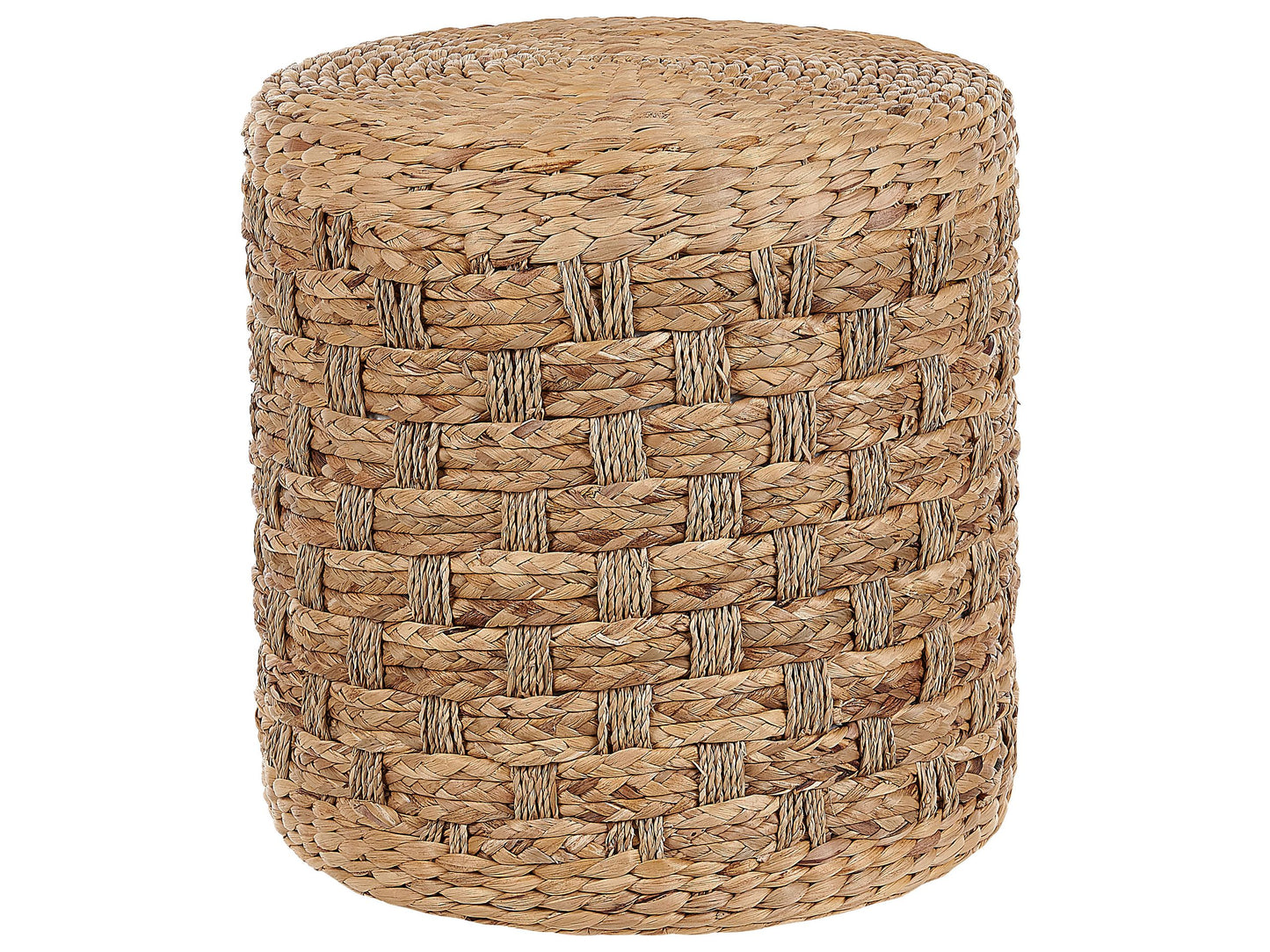 Pouf Natural Seagrass Water Hyacinth 40cm Handwoven