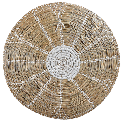 Seagrass Wall Plates Set of 6 Hanging Baskets African Style