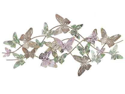 Boho Glam Butterfly Wall Art Multicolor Iron Sculpture 100 x 53cm