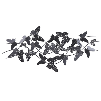 Boho Glam Butterfly Wall Art Multicolor Iron Sculpture 100 x 53cm