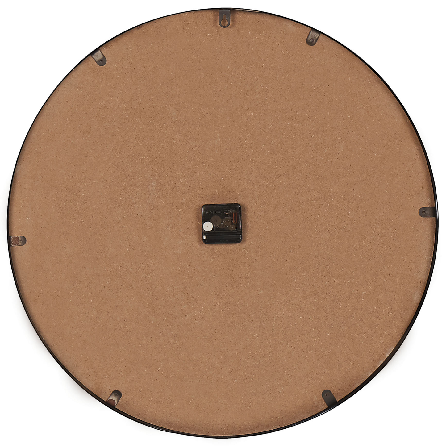 Luma Round Wall Clock Gold Iron Frame Retro 60cm Light Brown Face