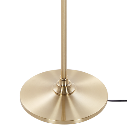 Floor Lamp Brass White Empire Shade 148cm Retro Classic