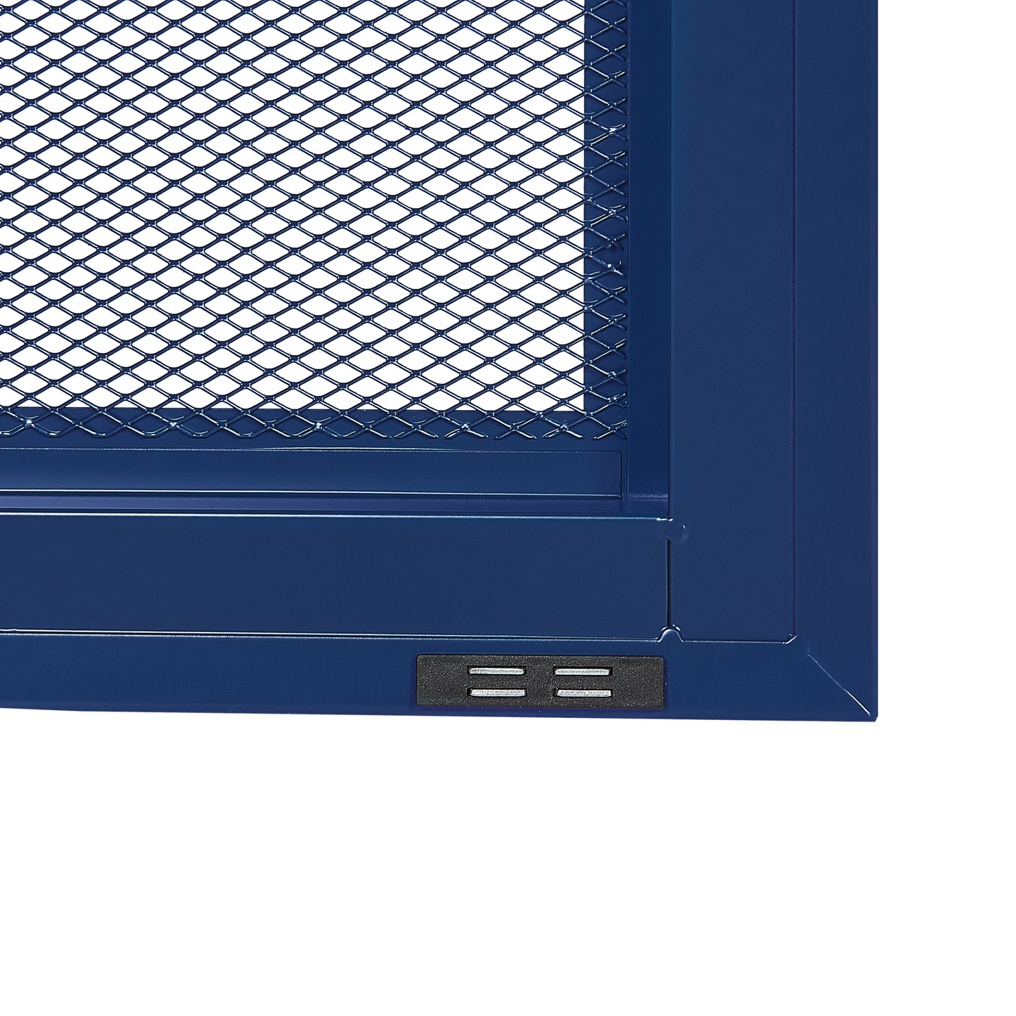 Navy Blue Metal Office Cabinet 2 Door Locking With Keys
