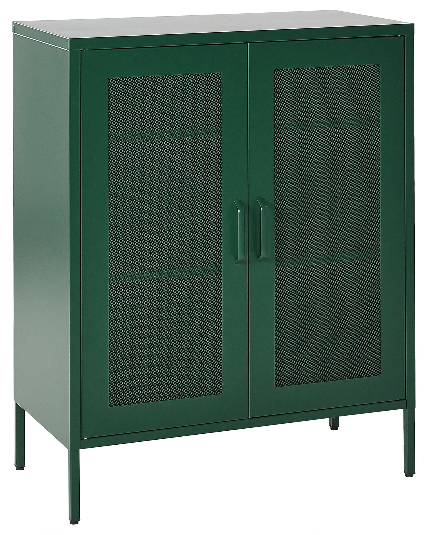 Industrial Green Metal 2 Door Locking Office Cabinet