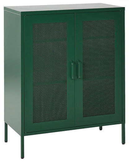 Industrial Green Metal 2 Door Locking Office Cabinet