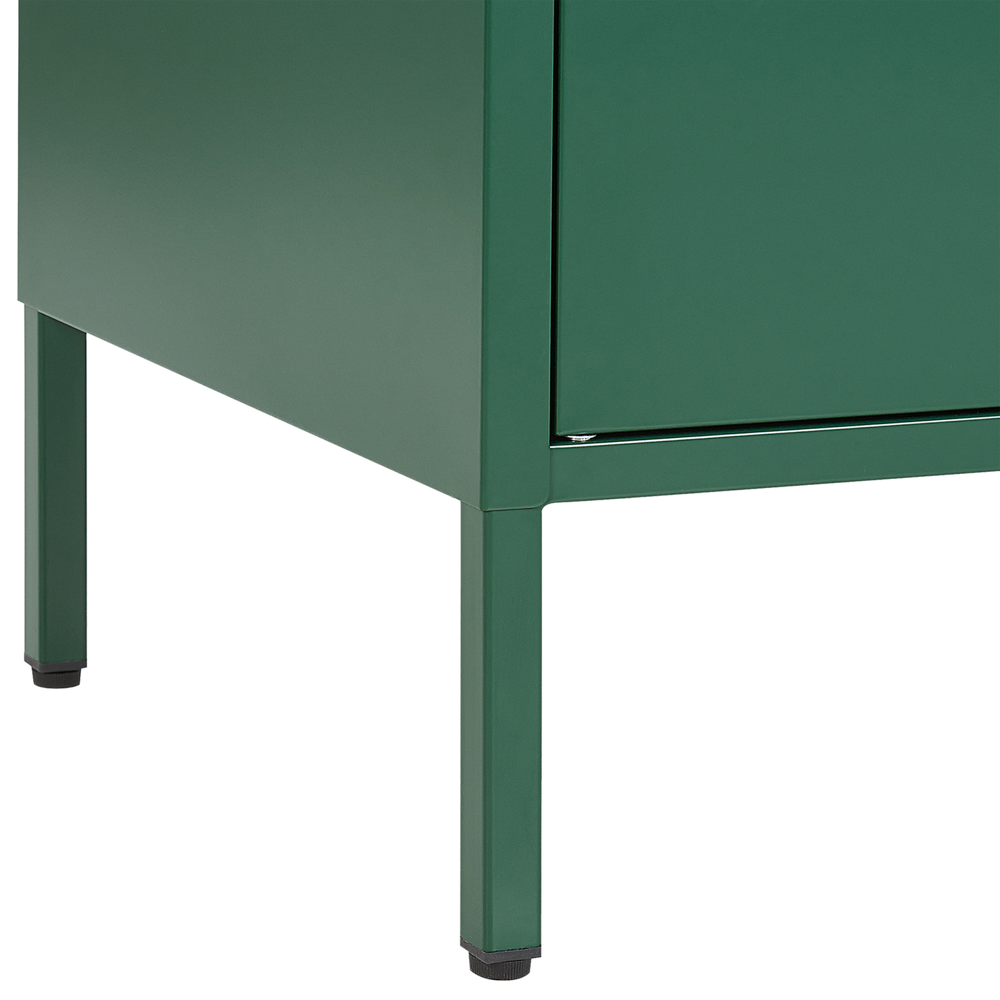 Green Steel Two-Door Sideboard For Home Office