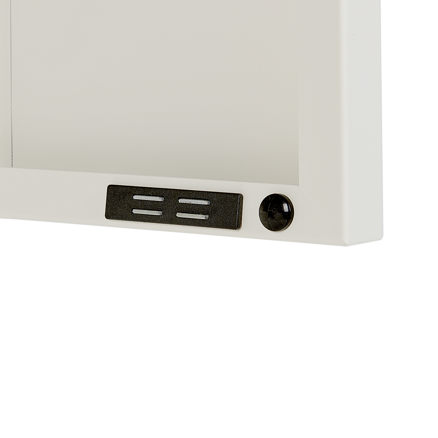 2 Door White Metal Cabinet With Four Shelves