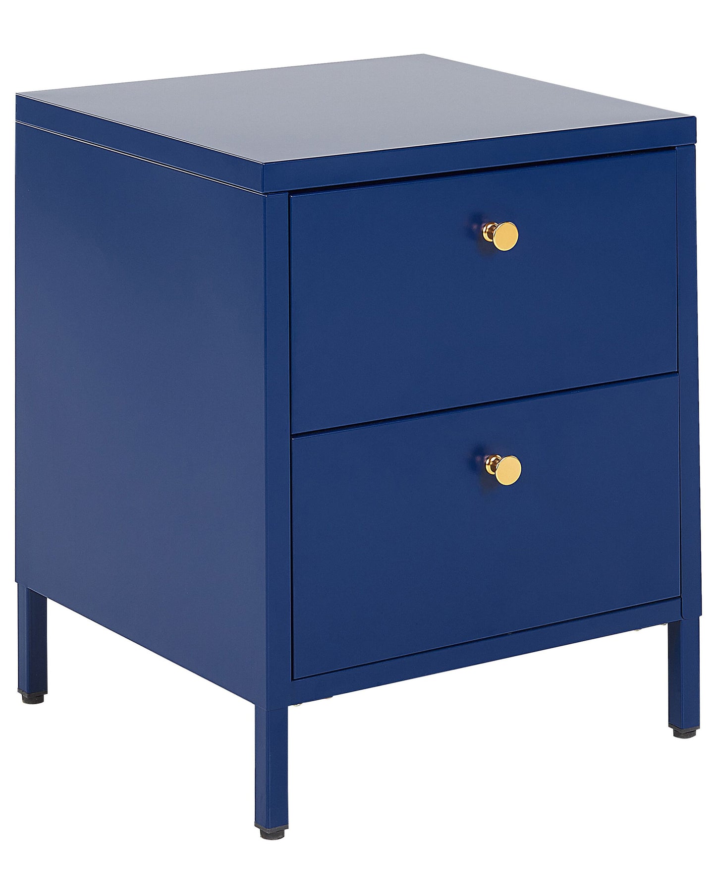 Bedside Table Two-Drawer Nightstand Industrial Storage