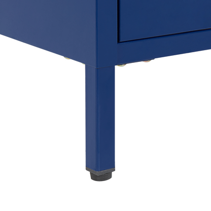Bedside Table Two-Drawer Nightstand Industrial Storage