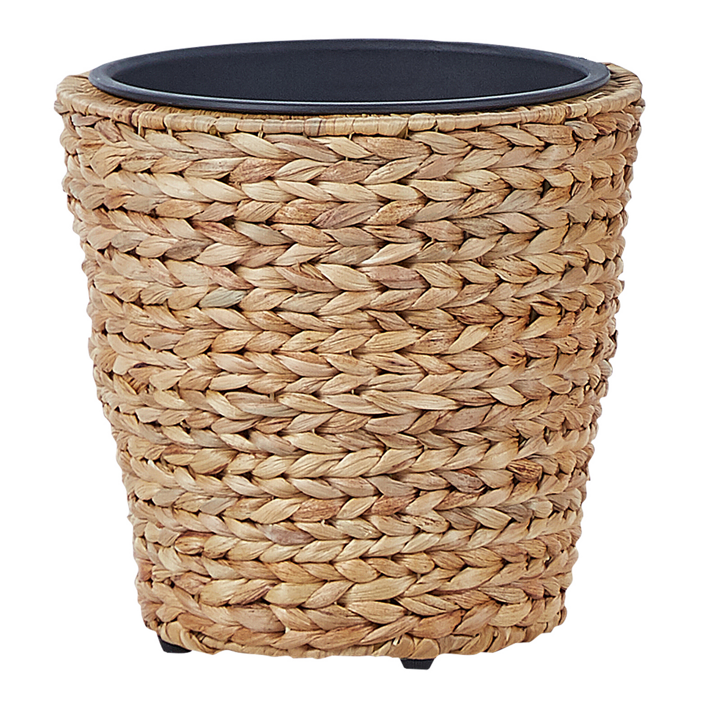 Natural Water Hyacinth Plant Pot Set Of 3 With Synthetic Inserts For Indoor Outdoor Boho Rustic