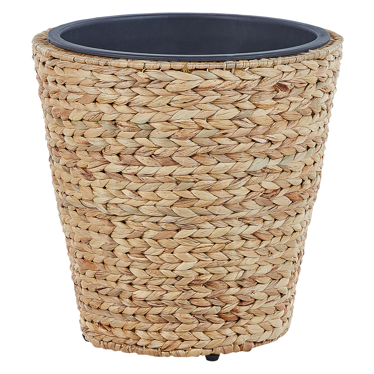 Natural Water Hyacinth Plant Pot Set Of 3 With Synthetic Inserts For Indoor Outdoor Boho Rustic