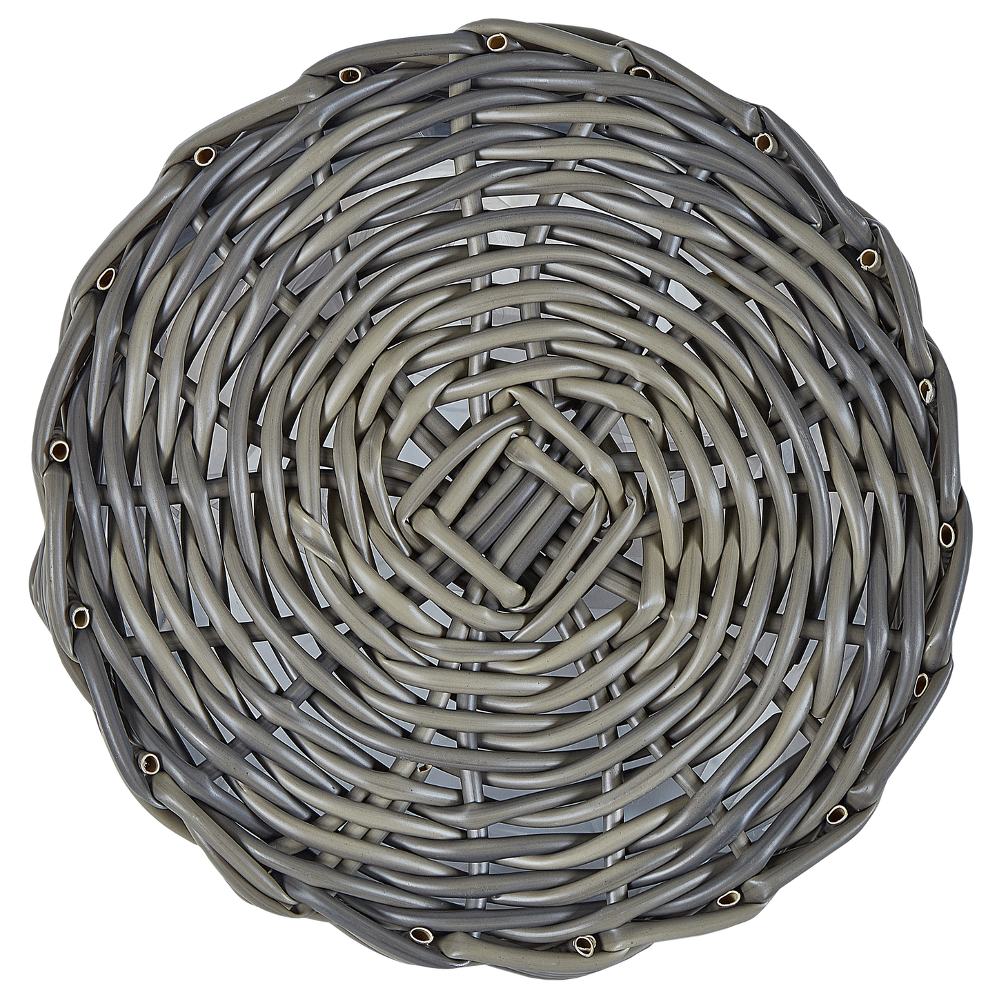 Taupe PE Rattan Plant Baskets Set of 3 With Lining