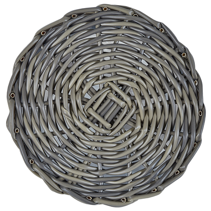 Taupe PE Rattan Plant Baskets Set of 3 With Lining