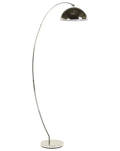 Aura Floor Lamp 188cm Gold Arc With Chrome Leg