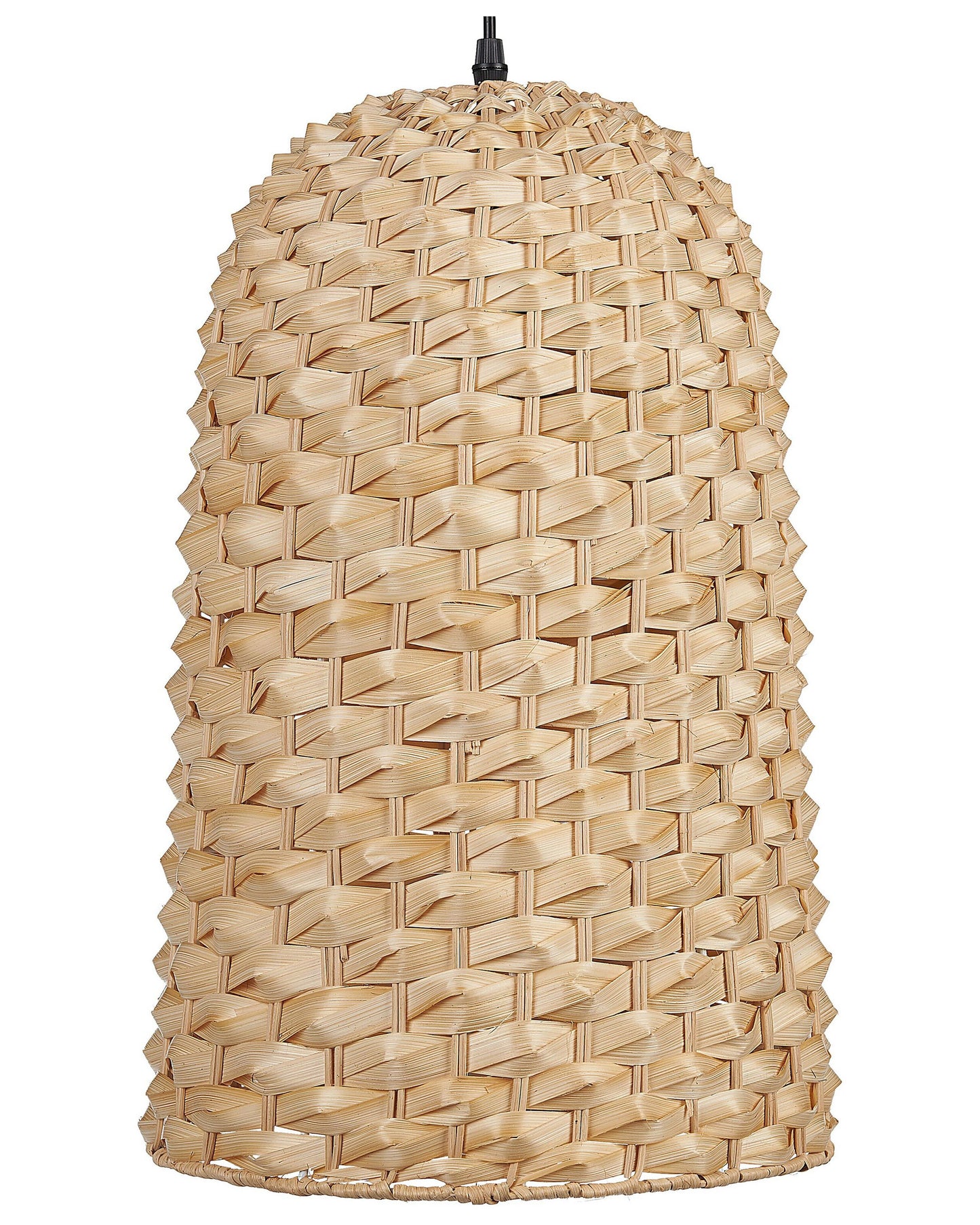 Bamboo Pendant Lamp Natural Hand Woven Wicker Shade Boho