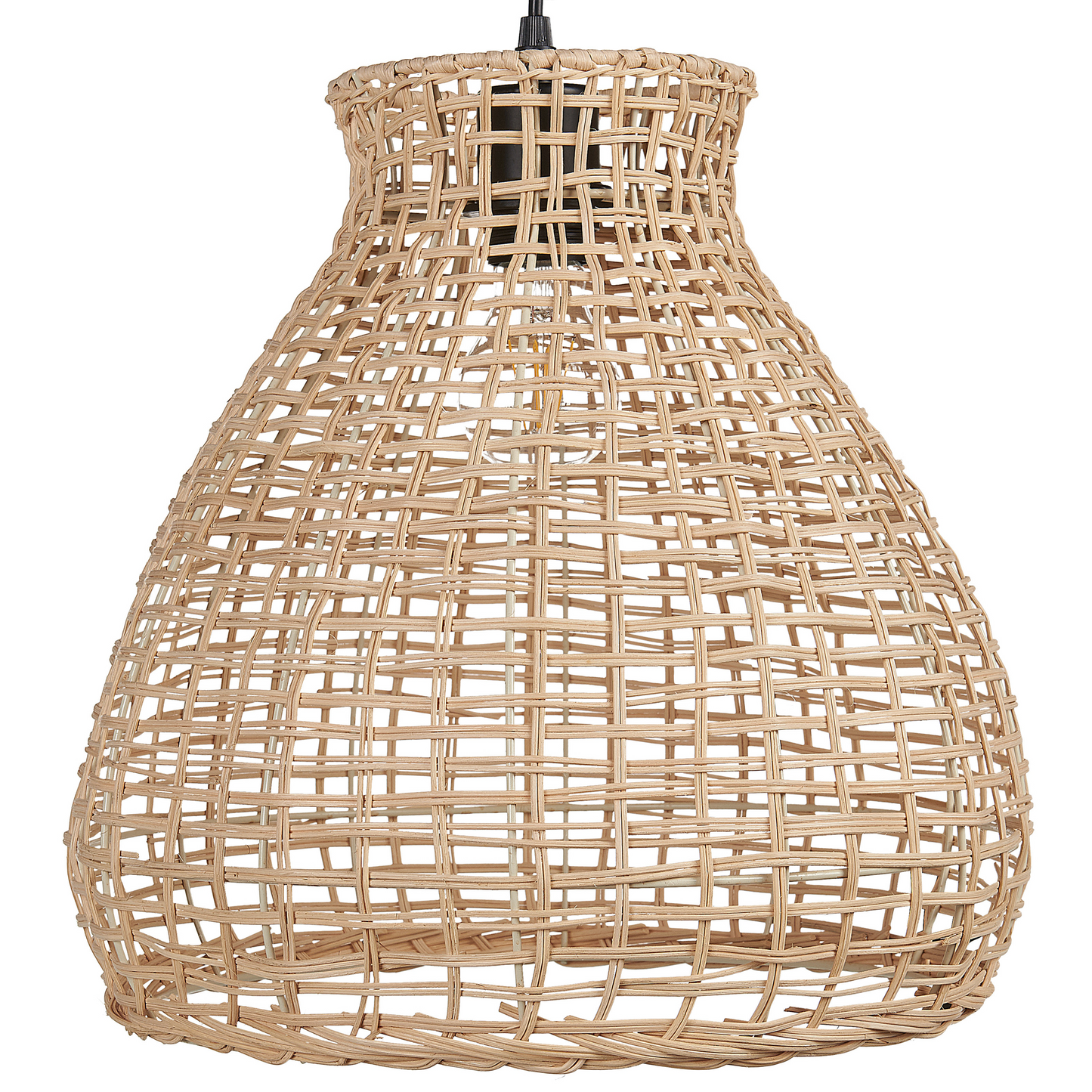 Rattan Pendant Lamp Natural Handwoven Wicker Shade