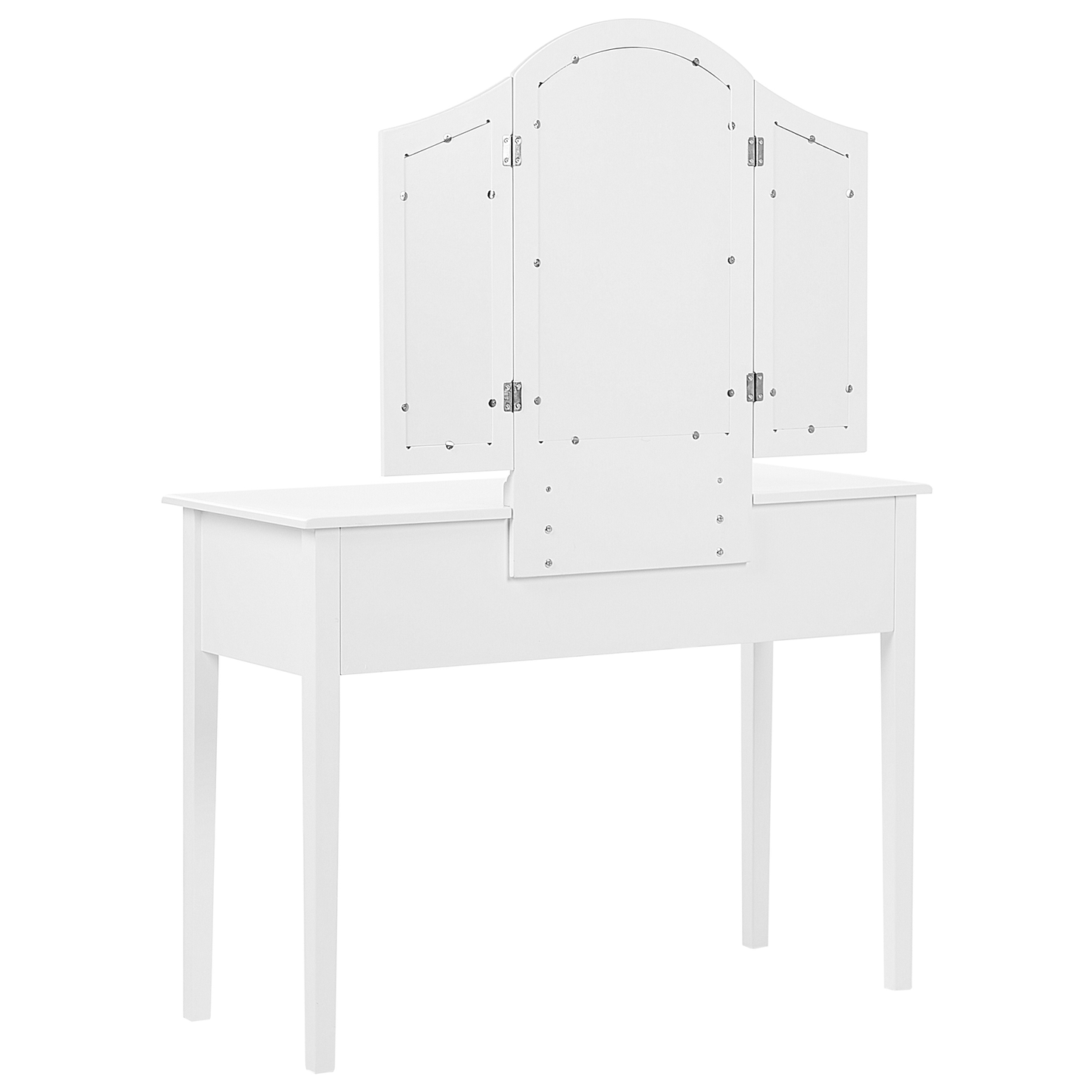 CasaNova Dressing Table White MDF 95x45x144 cm 2 Winged Mirror