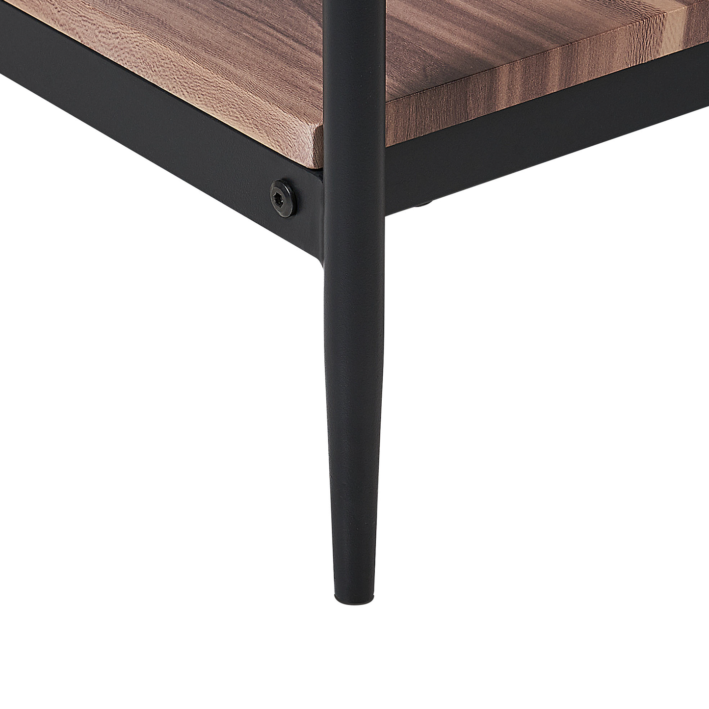 Nova Home Industrial Coffee Table Dark Brown Black MDF Metal 2 Tier 100 x 52 x 45 cm
