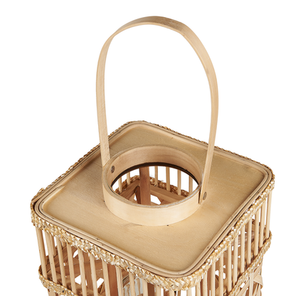 Lantern 39cm Glass Holder Boho Indoor