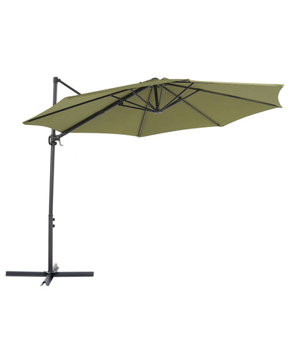 Garden Sun Parasol Taupe 295cm 360 Swivel Crank UV Resistant