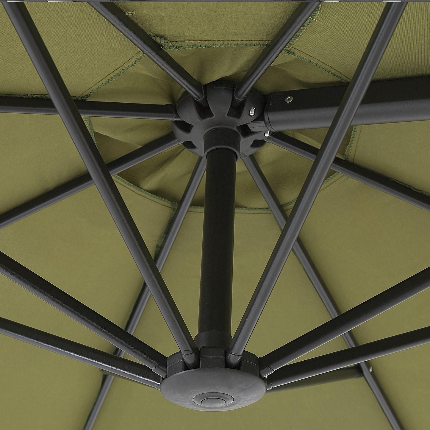 Garden Sun Parasol Taupe 295cm 360 Swivel Crank UV Resistant