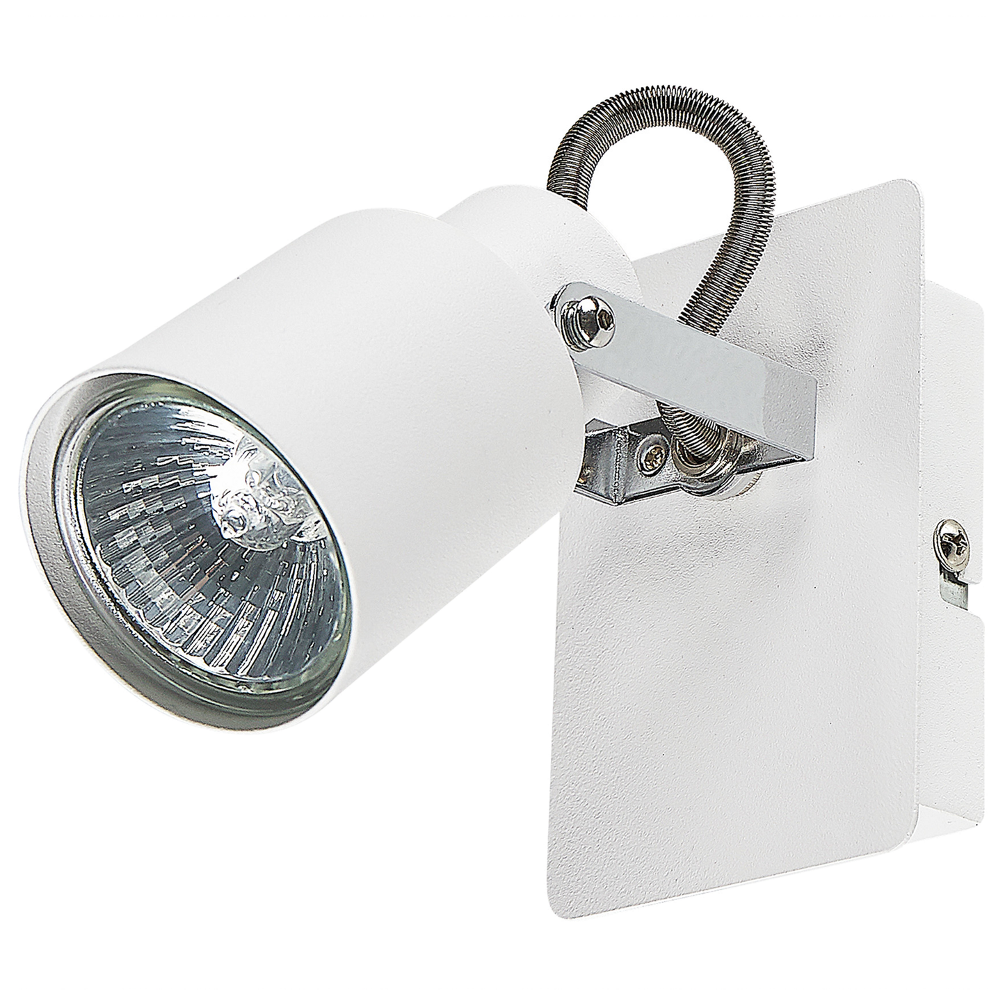 Set Of 2 White Metal 1 Light Swing Arm Wall Lamps Cone Shade