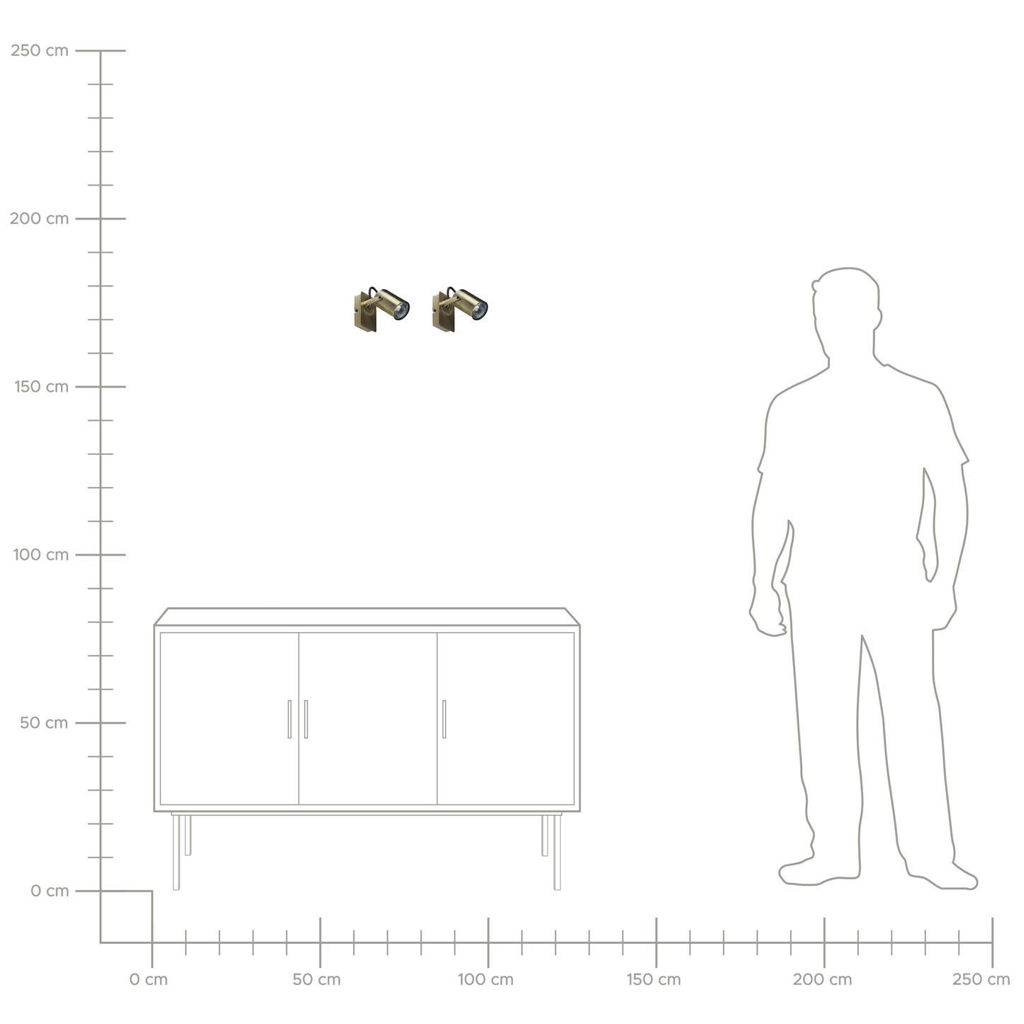 Brass Industrial Wall Lamps Set Of 2 With Adjustable Arms