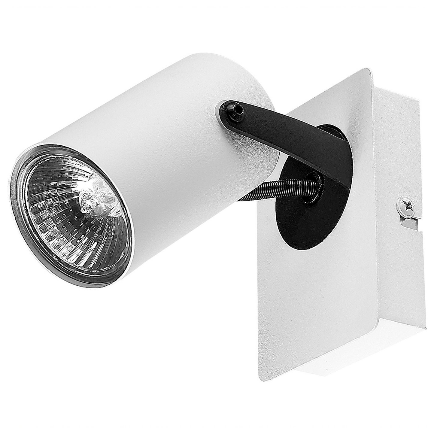 White Metal Adjustable Arm Wall Lamps Set of 2