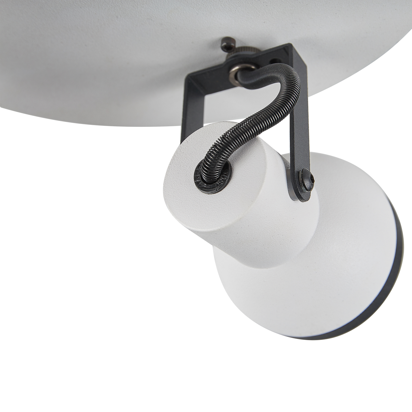 Lighting 3 Light Ceiling Lamp Black White Swing Arm Spotlight