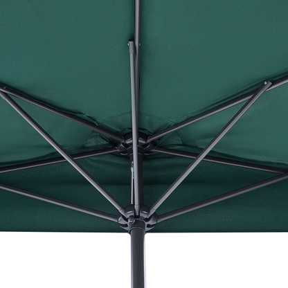 Garden Parasol Green 2.7m Modern Balcony Shade