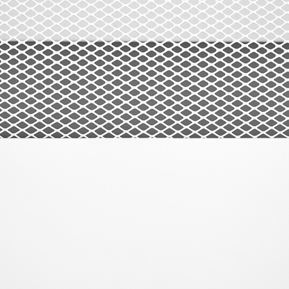 White Steel 2 Door Mesh Doors TV Stand Cable Management