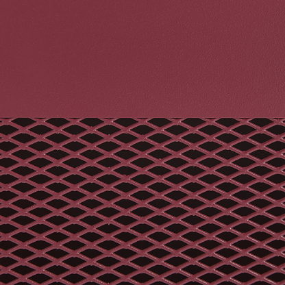 Bedside Table Dark Red Steel Mesh Door Nightstand
