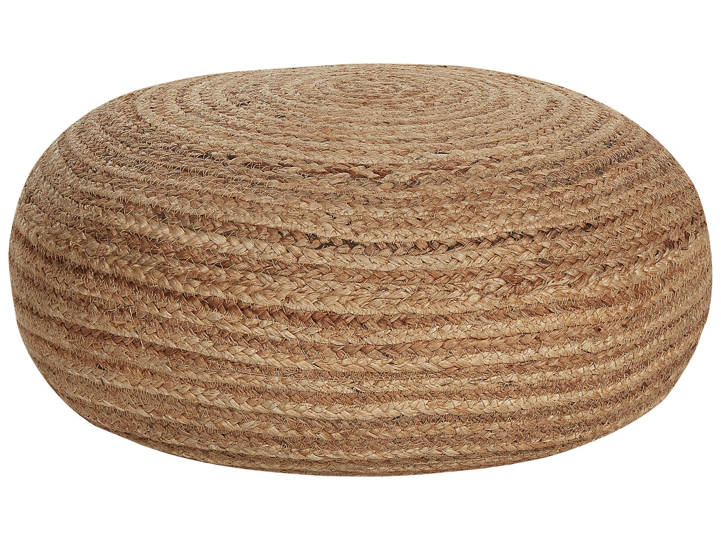 Pouffe Natural Jute 50cm Beige Boho Ottoman EPS Filled
