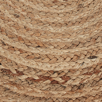 Pouffe Natural Jute 50cm Beige Boho Ottoman EPS Filled
