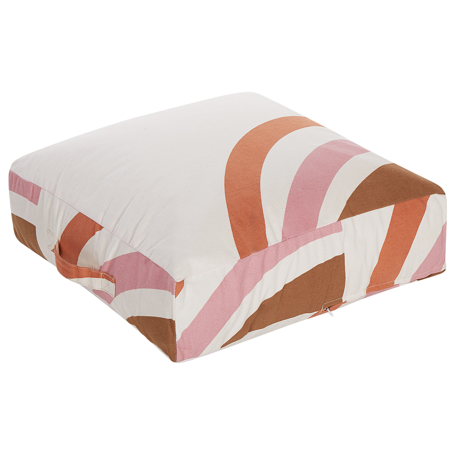 Casa Floor Cushion Multicolour Cotton 50 x 50 Abstract Pattern