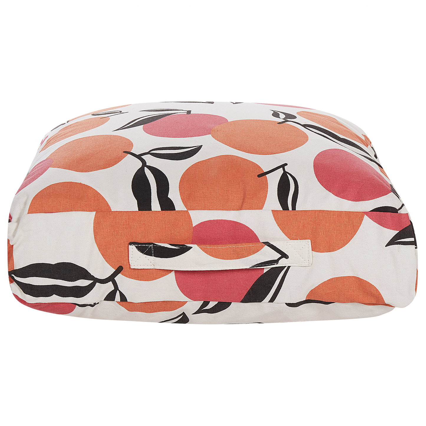 Floor Cushion Multicolour Cotton 50 x 50cm Fruits Pattern