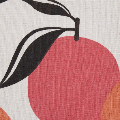 Floor Cushion Multicolour Cotton 50 x 50cm Fruits Pattern