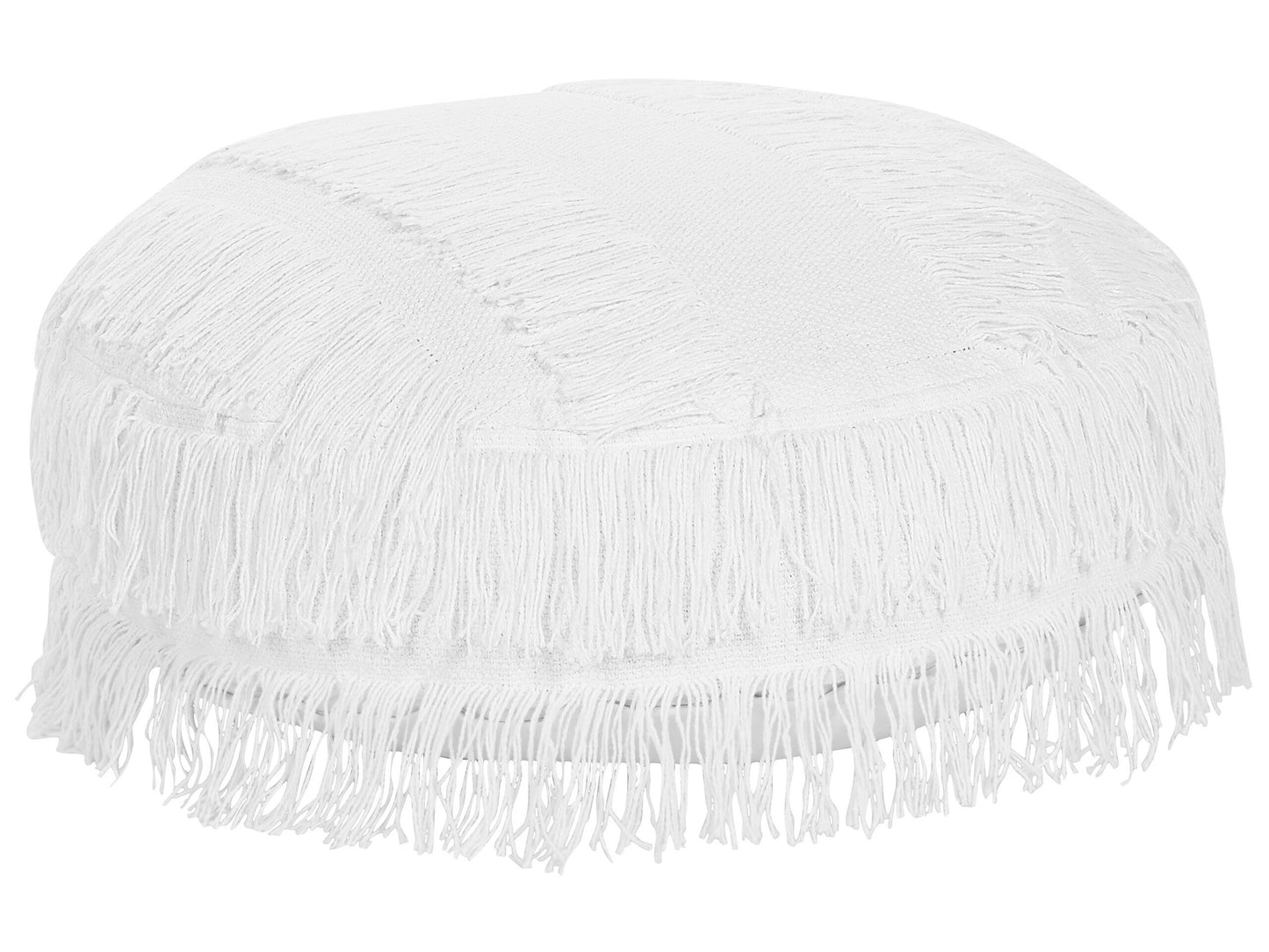 White Cotton EPS Filling Round 50cm Fluffy Floor Pillow