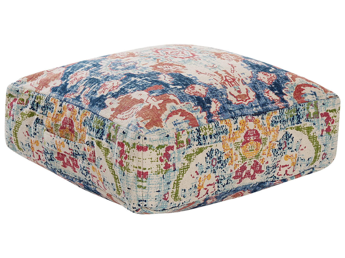Floor Cushion Multicolour Cotton 50 x 50cm Abstract Pattern