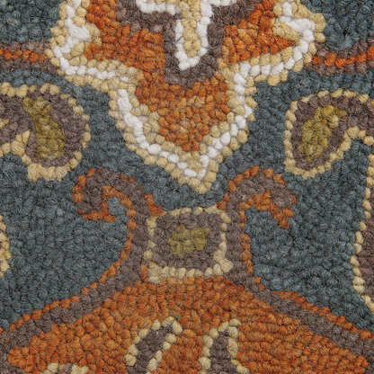 Multicolor Wool Area Rug 140 x 200cm Thick Dense Pile Oriental Pattern Design