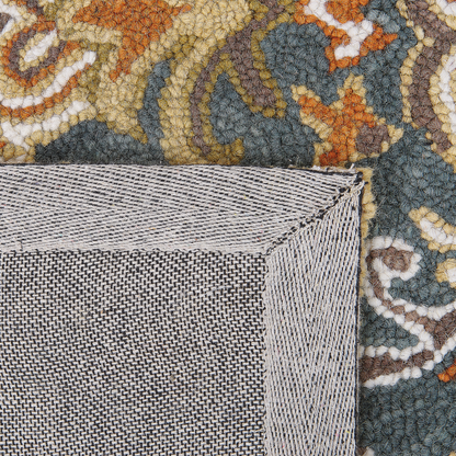 Multicolor Wool Area Rug 140 x 200cm Thick Dense Pile Oriental Pattern Design
