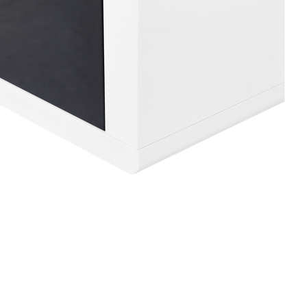 Brand TV Stand White And Black High Gloss MDF With 2 Drawers