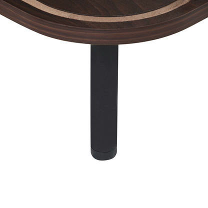 Coffee Table Dark Brown Rustic Sliding Doors With Storage