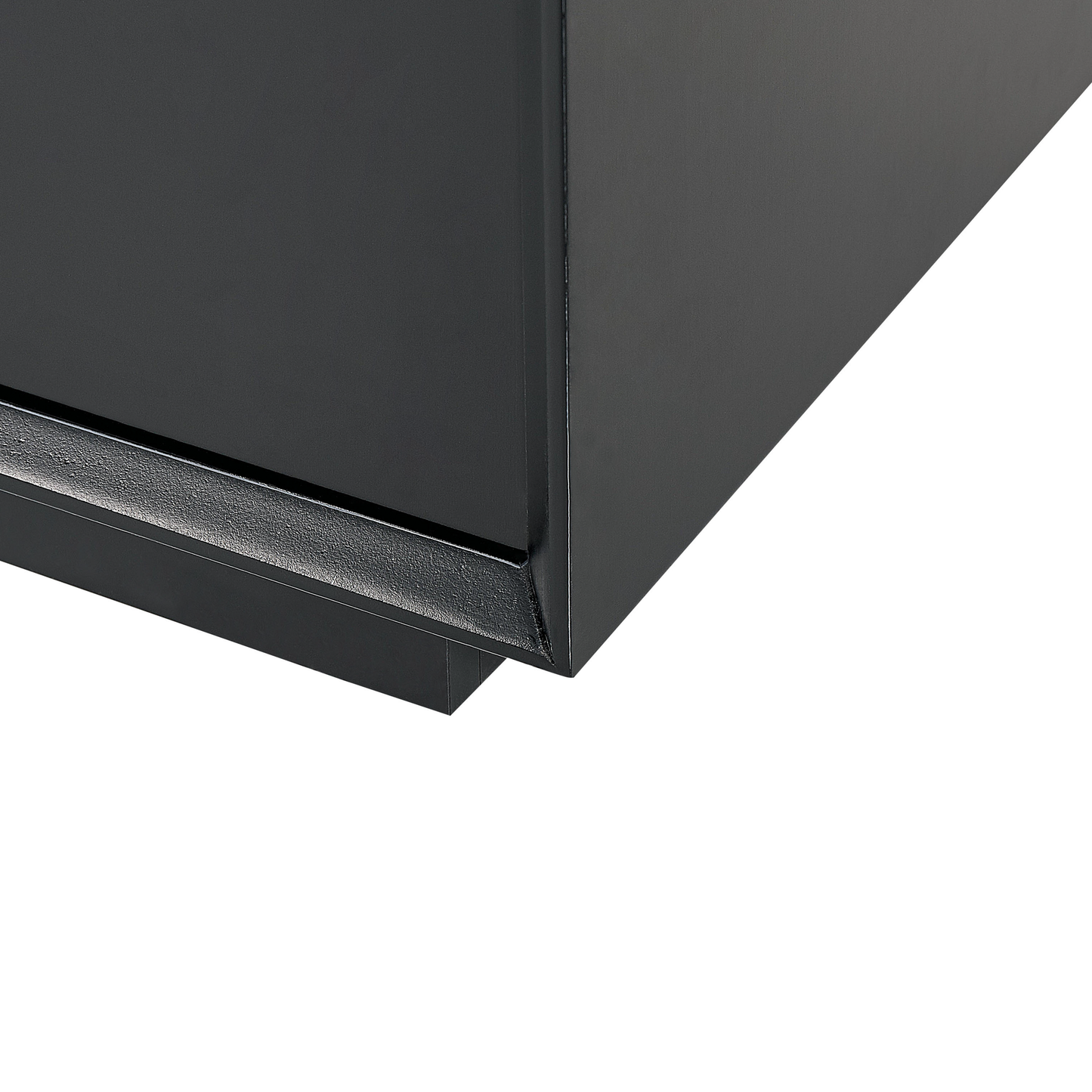 NovaLiving 4 Door Sideboard Black MDF With Gold Handles